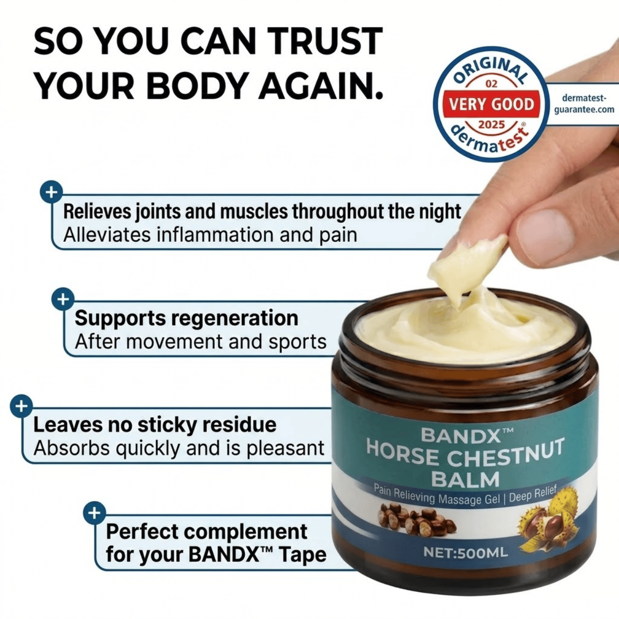 Horse Chestnut Pain Relief Cream