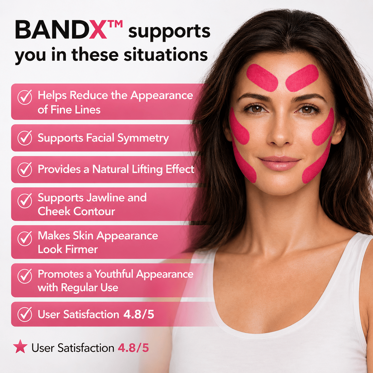 BANDX™ - Face Lift Kinesiology Tape