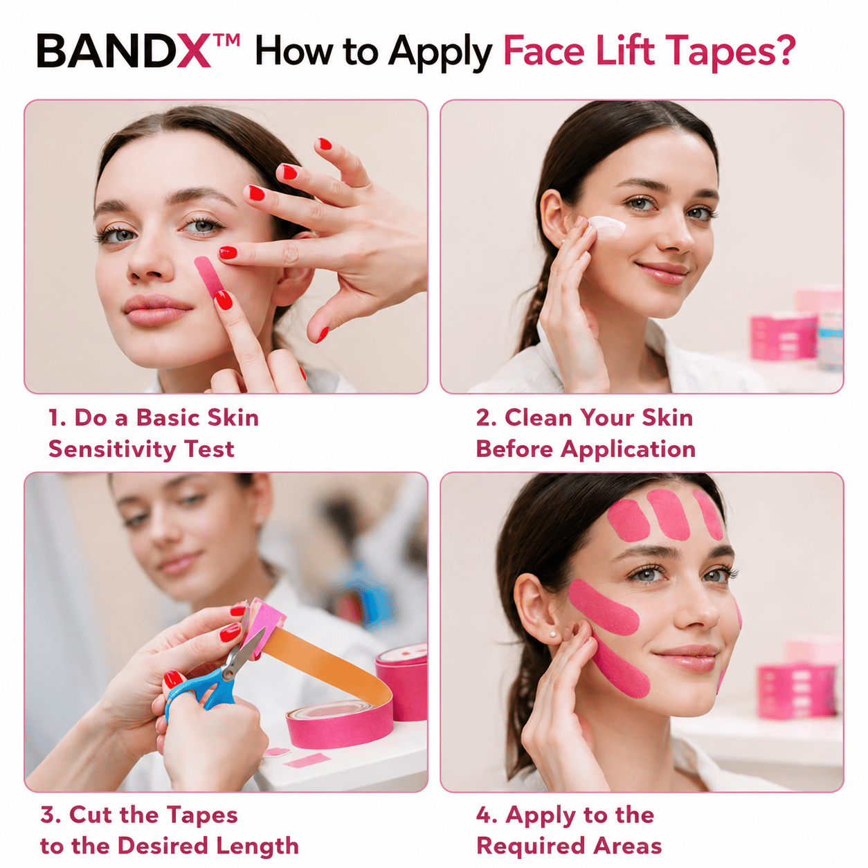 BANDX™ - Face Lift Kinesiology Tape