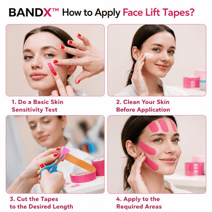 BANDX™ - Face Lift Kinesiology Tape