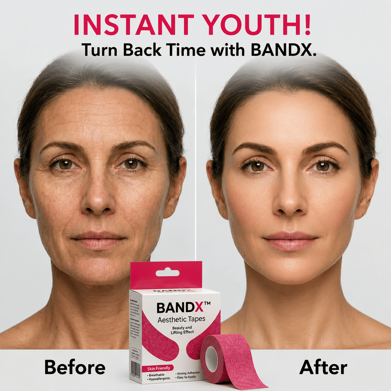 BANDX™ - Face Lift Kinesiology Tape