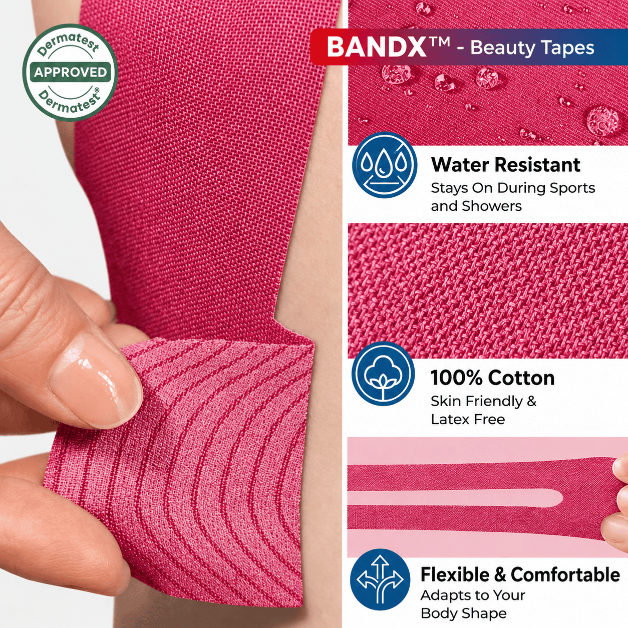 BANDX™ - Face Lift Kinesiology Tape